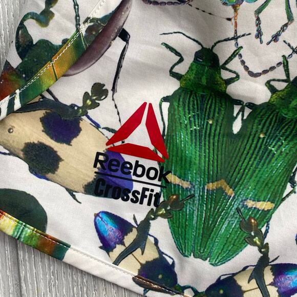 Reebok CrossFit Women’s Beetle Insect Print Knit Workout Delta Shorts Size Large - Picture 12 of 15